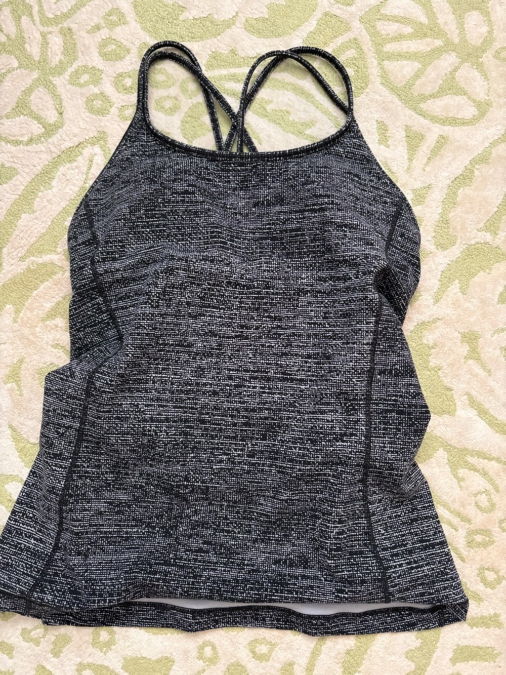 lululemon athletica Black Heather Strappy Tank